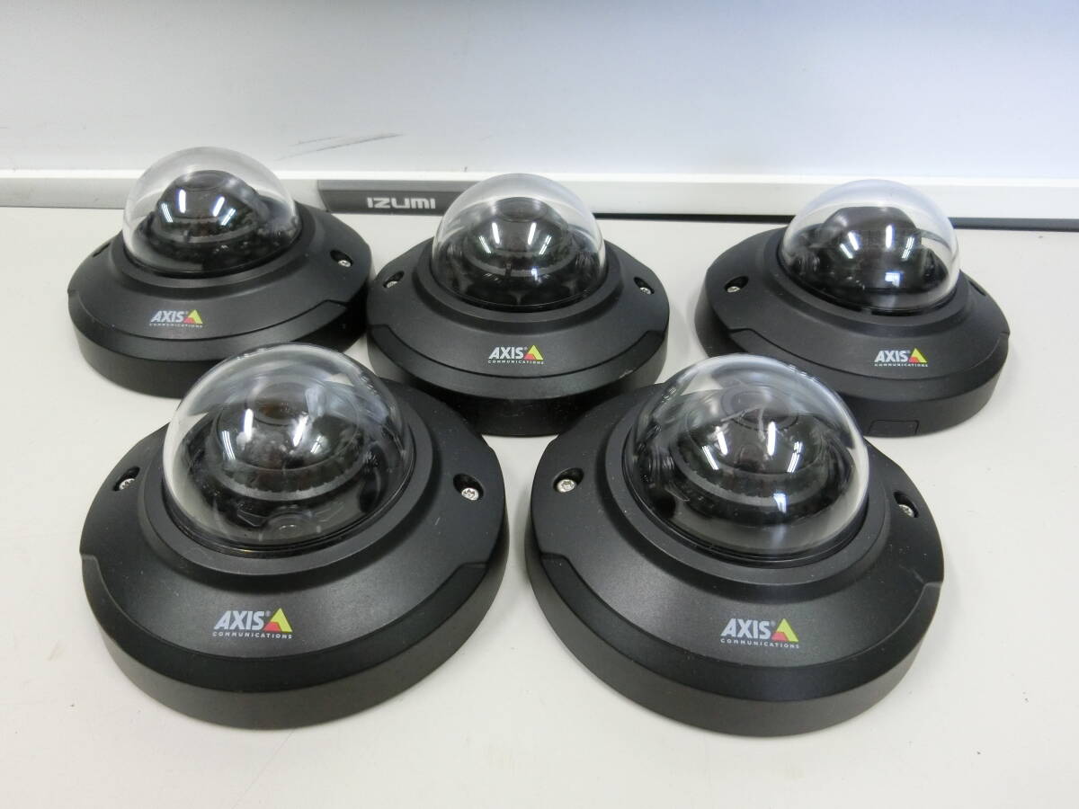 ^vAXIS/ Axis dome type network camera M3045-V (PoE supply of electricity ) 5 pcs. set ①^V