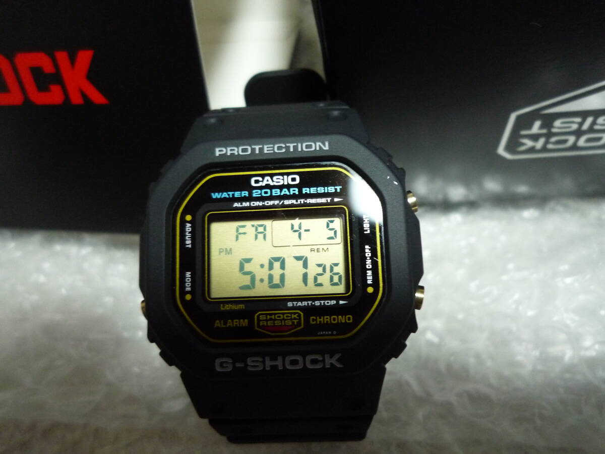 カシオ CASIO G-SHOCK Gショック DW-5600 901 20BAR ゴールド液晶 スピード SPEED レストア品の画像3