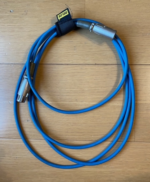 PA用 マイクケーブル ITT XLR 4m〜5m 6セット（CANARE L-4E6S)青色 _画像4