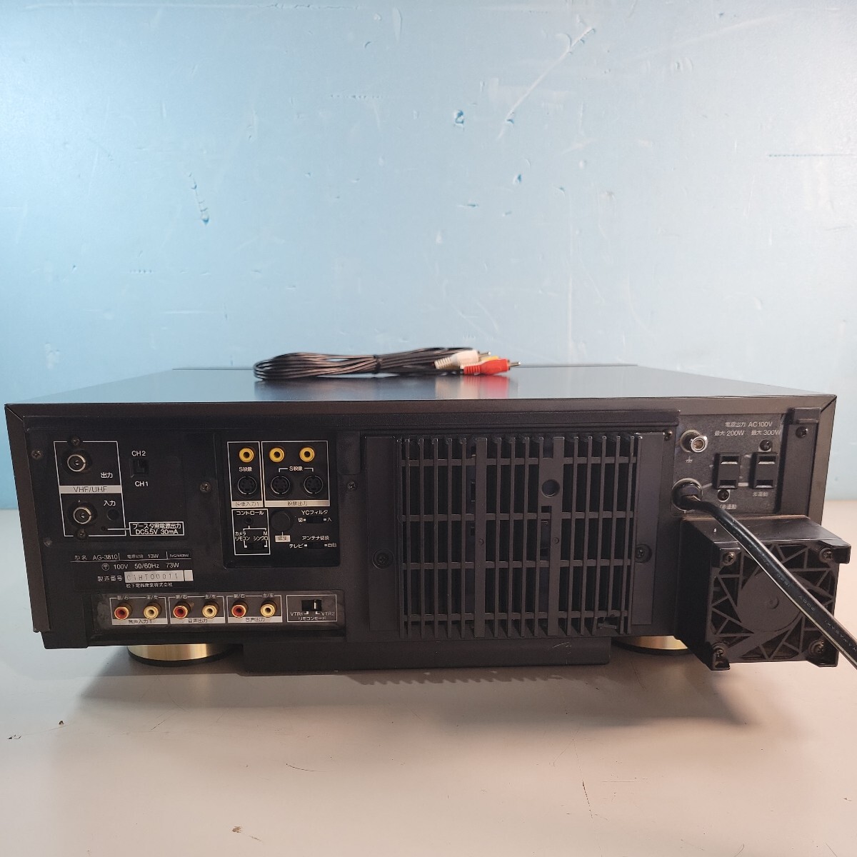 Panasonic パナソニック S-VHS VIDEO MASTER AG-3810 ビデオカセットレコーダー 中古現状品 管理番号 2404023の画像9