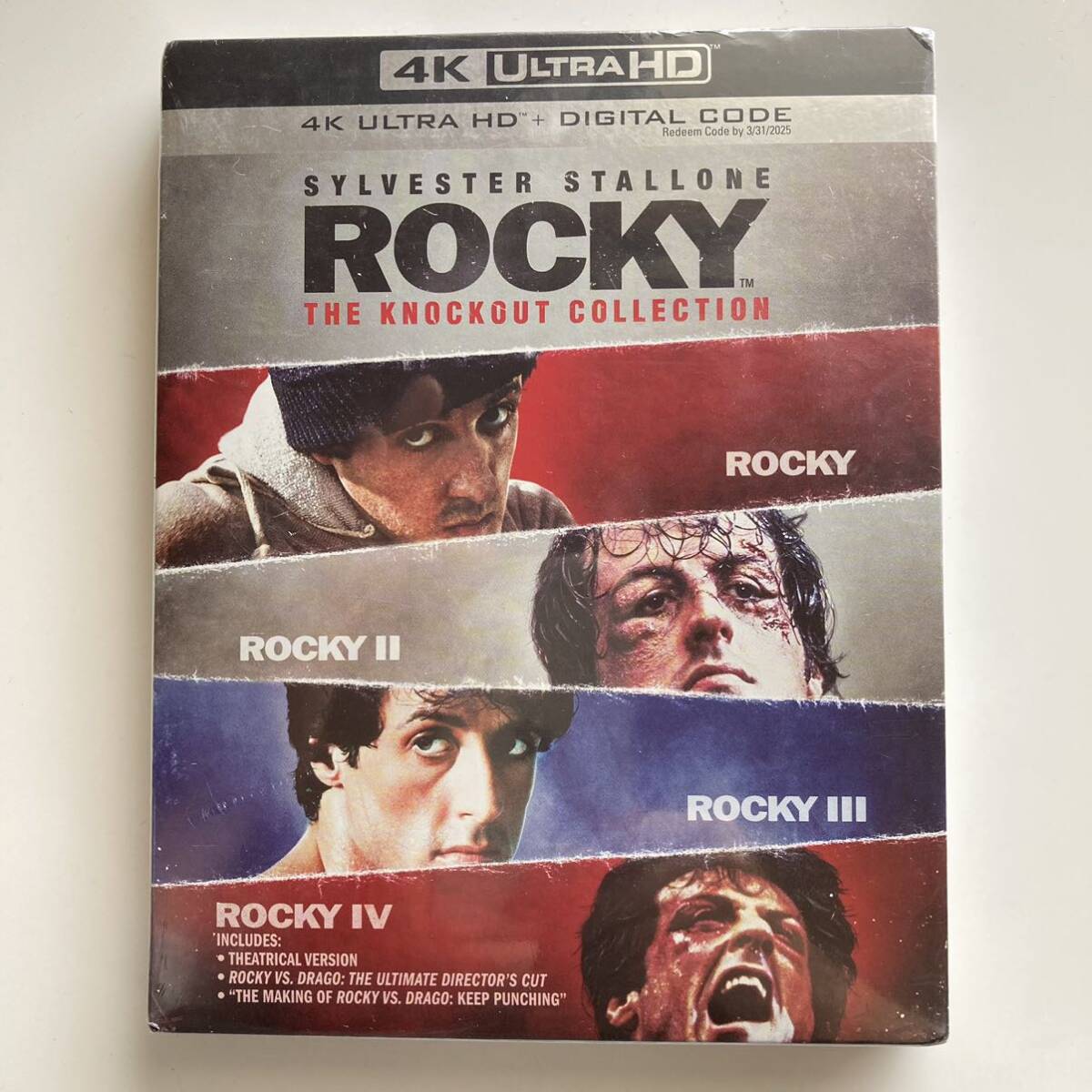 訳あり ロッキー ザ・ノックアウト・コレクション 4K UHD 日本語有り 北米輸入版 Rocky : シルヴェスター・スタローンの画像1