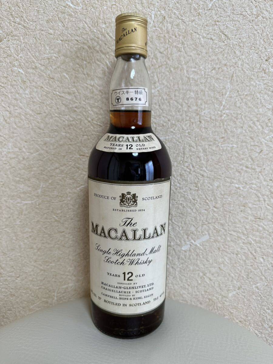 日本正規輸入初期 日本ケミコ株式会社 マッカラン12年MACALLAN マッカラン ウイスキー _画像1