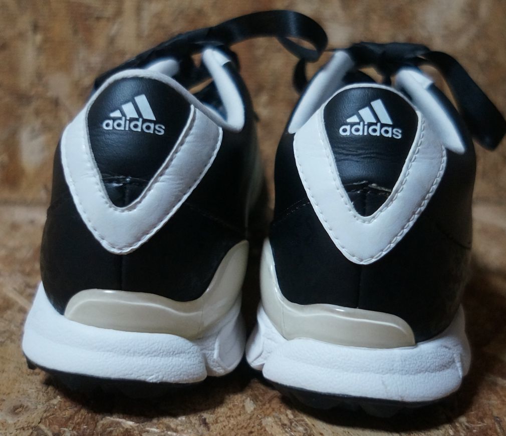  хорошая вещь adidas 816357 US8 JP24.5cm чёрный / крем / белый Adidas туфли для гольфа 