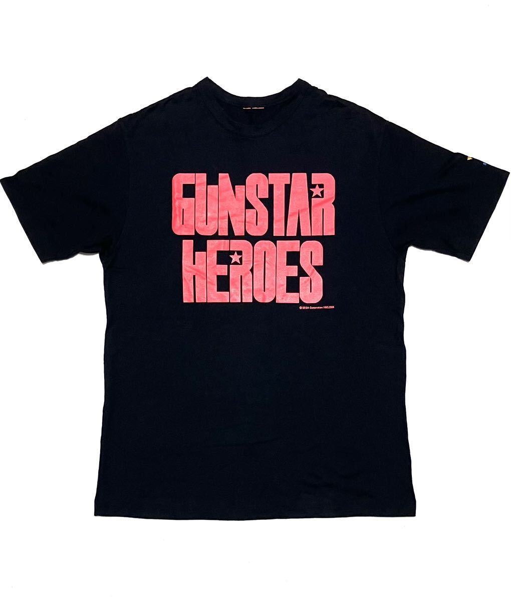 送料無料 SEGA GUNSTAR HEROES デカロゴ Tシャツ 両面デザイン コピーライト有り