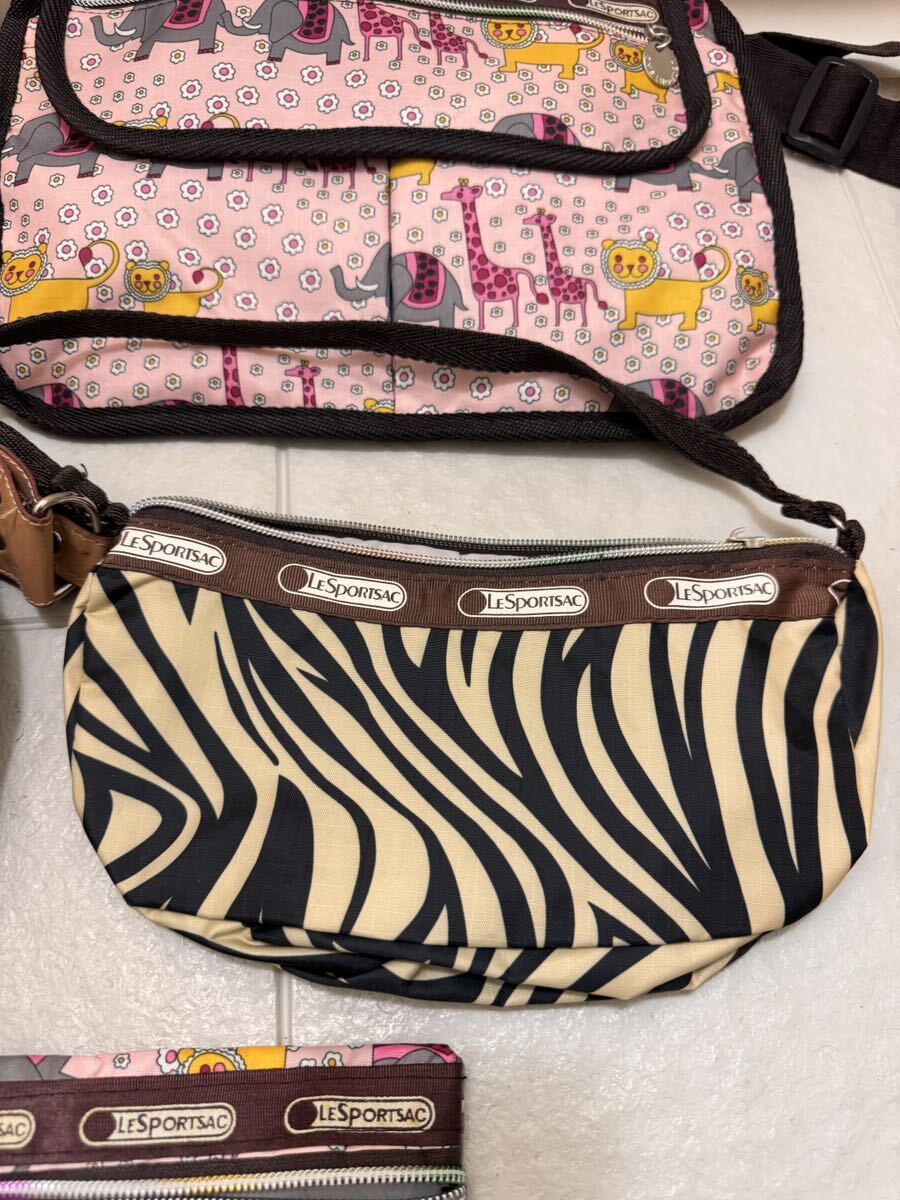 1円 スタート lesportsac トートバッグ レスポートサック ポーチ バッグ 総柄 小物 ショルダーバック LeSportsac まとめ ブランド の画像3