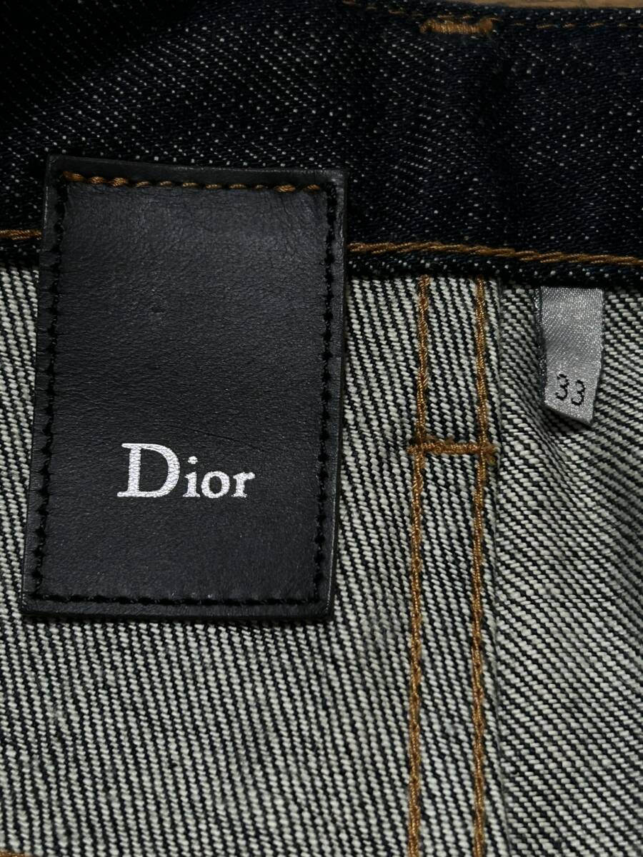 Dior homme ディオールオム 003D002A0184 ボタンフライデニムパンツ 日本製 濃紺 33 　　　　　 BJBD.D_画像8