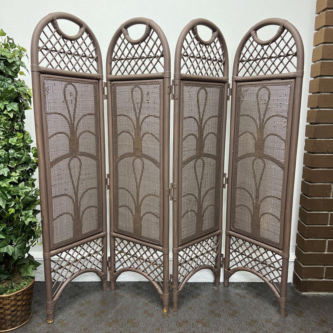 y980r105 rattan partition 4 ream partitioning screen rattan screen folding arch design . possible love appear excellent article paint ash Brown 