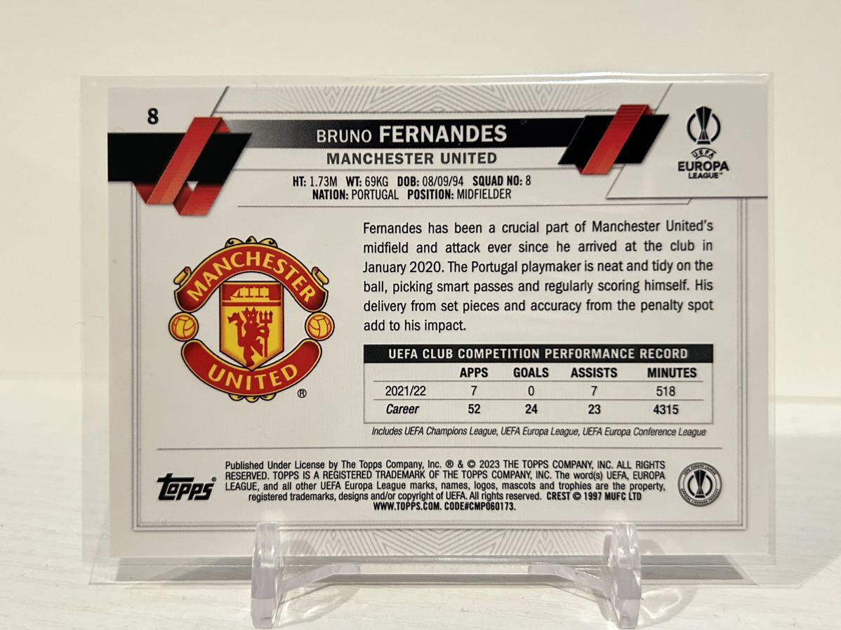 【5枚セット】2023-24 Panini Prizm Premier League Soccer Bruno Fernandes Silver Prizm 他 (Manchester United)の画像4