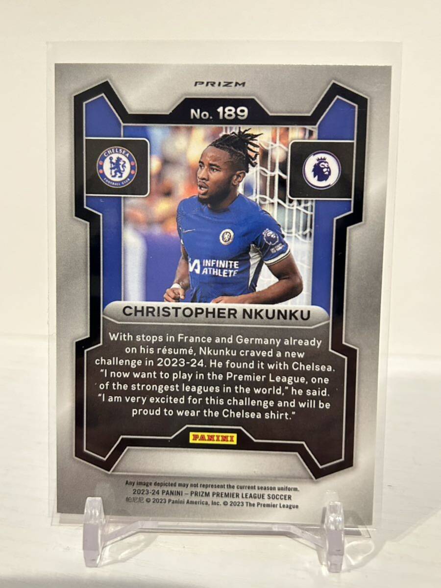 【2枚セット】2023-24 Panini Prizm Premier League Soccer Christopher Nkunku Pink 他 (Chelsea)の画像2