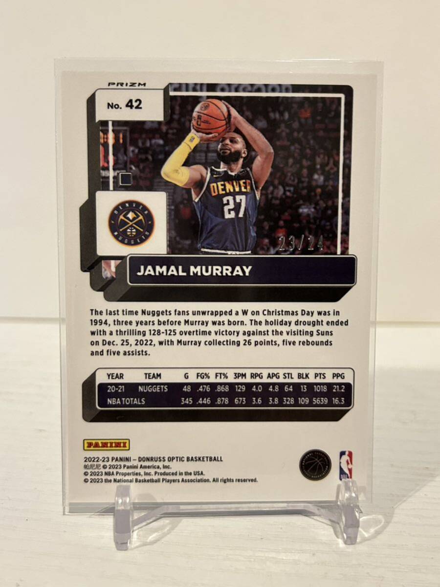 ★24枚限定★ 2022-23 Panini Donruss Optic Basketball Jamal Murray Blue Mojo (Nuggets)の画像2