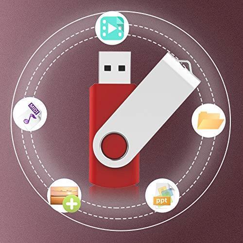 ◆送料無料 KEXIN USBメモリ 64G 5個セット USB 2.0 フラッシュドライブ 360回転式 データ転送 USBメモリースティックの画像3