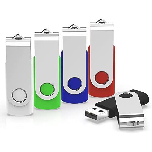 ◆送料無料 KEXIN USBメモリ 64G 5個セット USB 2.0 フラッシュドライブ 360回転式 データ転送 USBメモリースティックの画像1