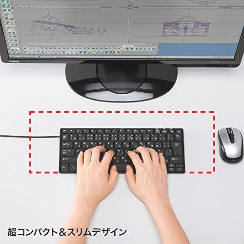 * free shipping Sanwa Supply wire USB slim keyboard Pantah graph numeric keypad less 85 key Japanese 109A arrangement black SKB-SL18BKN selling up . exemption 