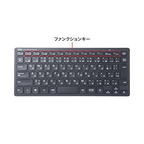 * free shipping Sanwa Supply keyboard wireless (USB A receiver ) slim design anti-bacterial Pantah graph black SKB-WL36BK * limitation 1 piece *