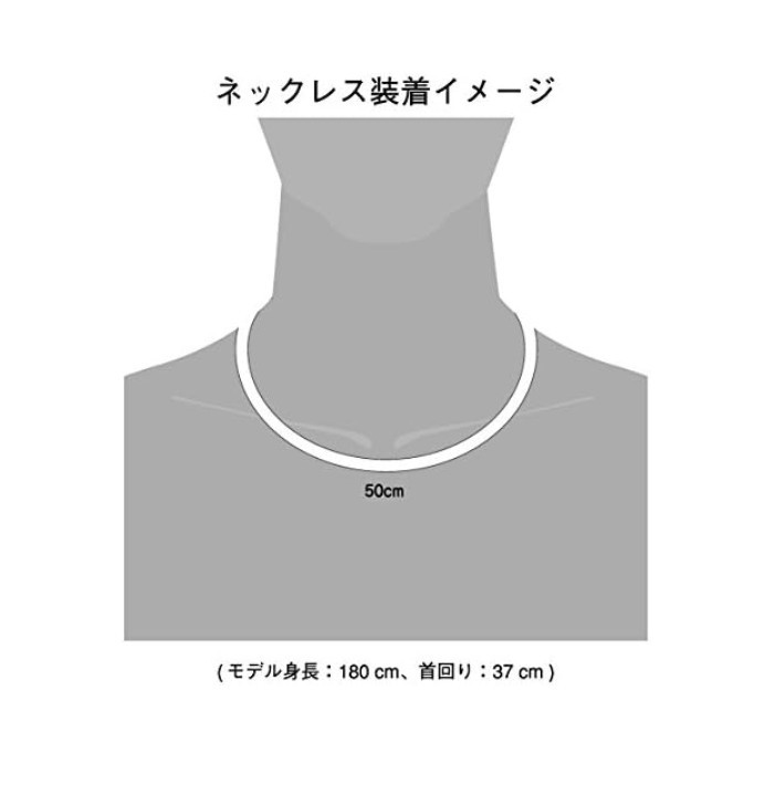 送料無料 ファイテン(phiten) ネックレス RAKUWA磁気チタンネックレス BULLET 50cm　ブラック/ブラック_画像4