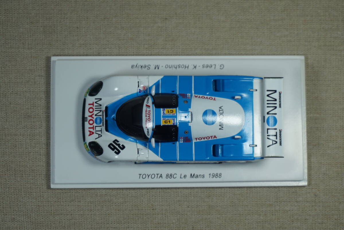 1/43 ルマン spark TOYOTA 88C #36 1988 Le Mans 24h トヨタ トムス tom's toms MINOLTA ミノルタ 関谷 リース 星野 TTT 87-C 87 c 88-C_画像4