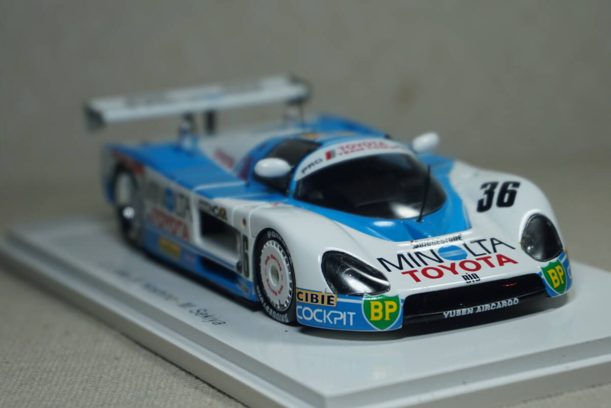 1/43 ルマン spark TOYOTA 88C #36 1988 Le Mans 24h トヨタ トムス tom's toms MINOLTA ミノルタ 関谷 リース 星野 TTT 87-C 87 c 88-C_画像8