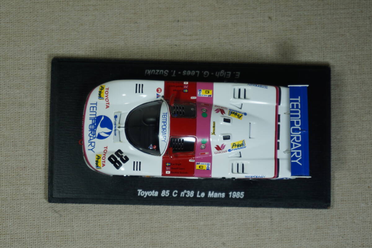 1/43 ルマン spark DOME 85C-L TOYOTA #38 1985 Le Mans 24h 童夢 トヨタ toms トムス ドーム 85 C ワコール テンポラリー 85C_画像4