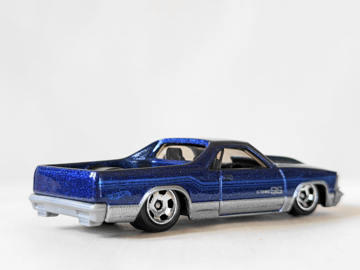 ▽1/64 LOOSE▽シボレー エルカミーノ '80 CHEVROLET EL CAMINO 青▽2023 HOT WHEELS ホットウィール_画像2