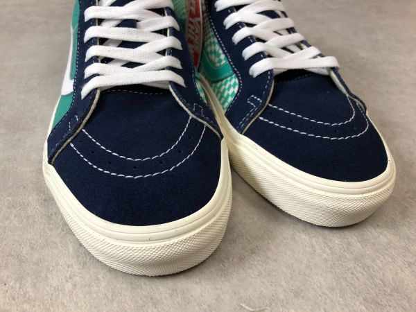 新品・BILLY'S限定●VANS●SK8-MID REISSUE スケート ミッド リイシュー DRESS BLUE SEA GREEN●バンズの画像6