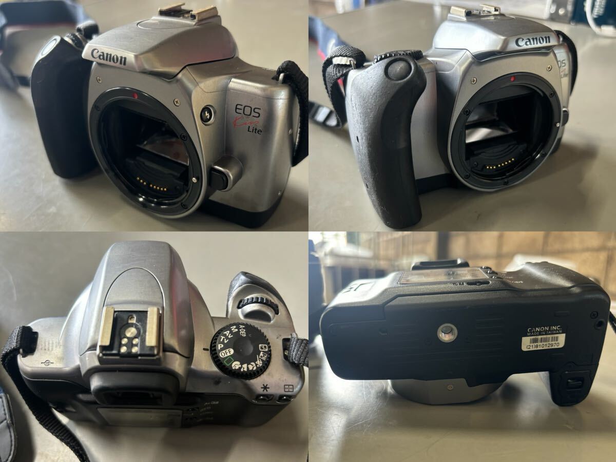 Canon キャノン EOS Kiss Lite 一眼レフフィルムカメラ EF 28-90mm 1:4-5.5/EF 90-300mm 1:4.5-5.6 レンズ 2点セットの画像6