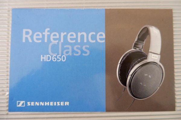 V3-345 SENNHEISER Reference Class HD650 ヘッドフォン 元箱/取説付の画像2