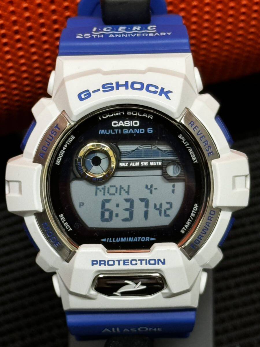 美品 CASIO G-SHOCK Love The Sea And The Earth 25周年 アイサーチジャパン イルクジ イルカクジラ GWX-8903K-7JR _画像1