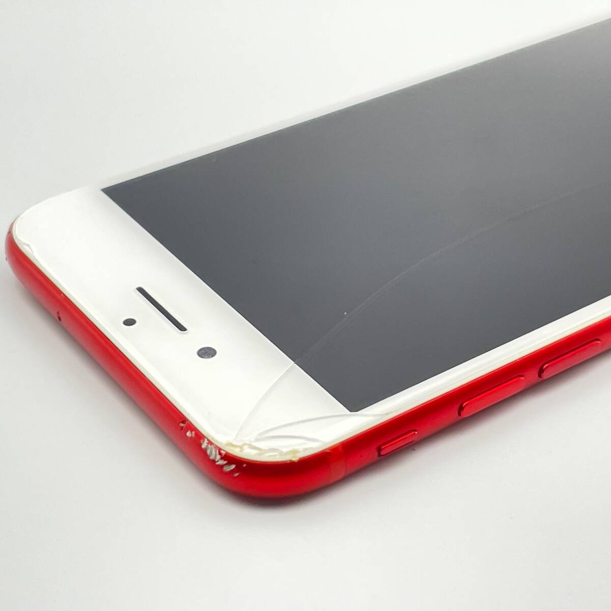 中古品 ジャンク扱い 画面割れ Apple アップル iPhone 7 256GB （PRODUCT)RED SIMロック解除済み SIMフリー 1円 ～ 売り切りの画像3