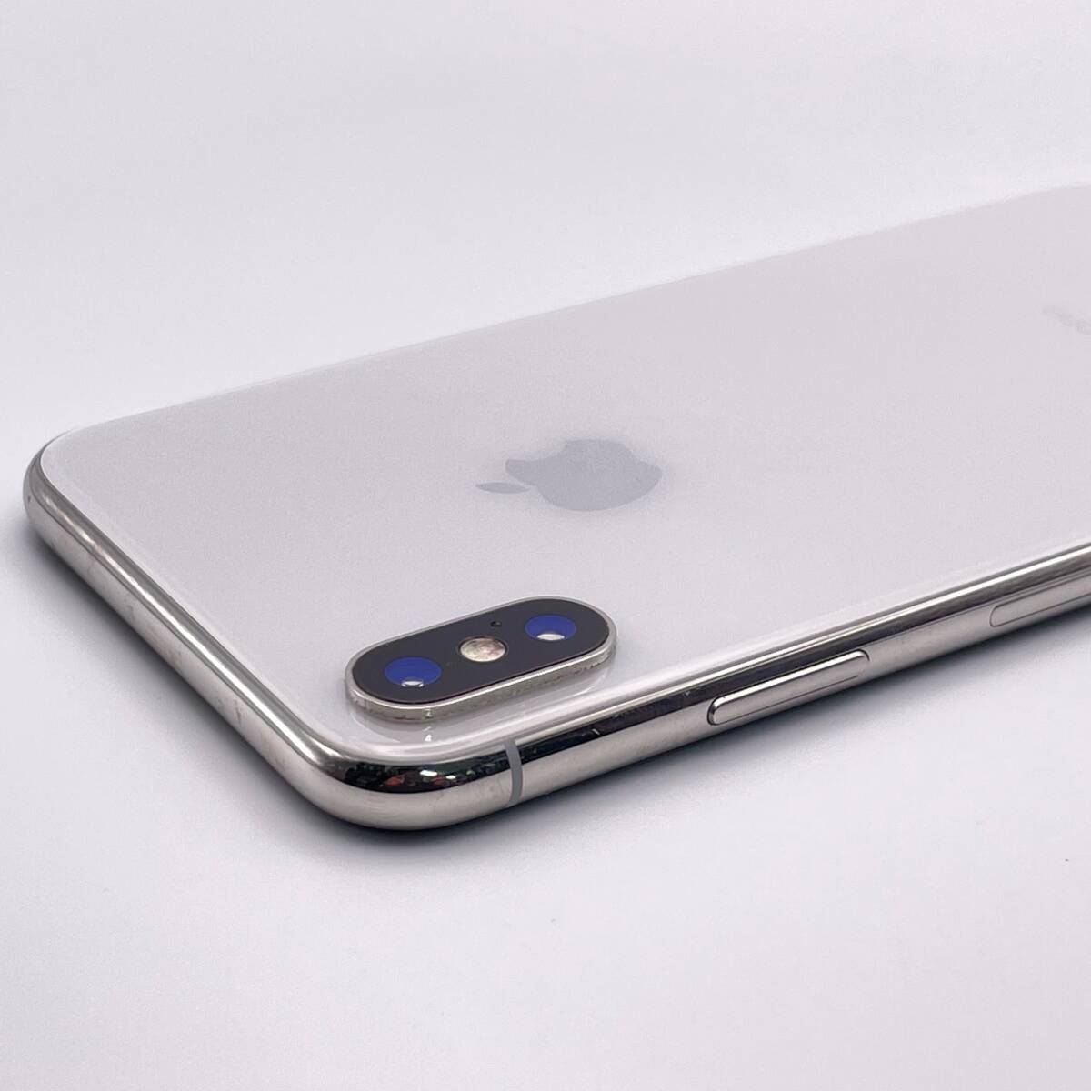 中古品 Apple アップル iPhone X 256GB シルバー SIMロック解除済み SIMフリー 1円 から 売り切り_画像5