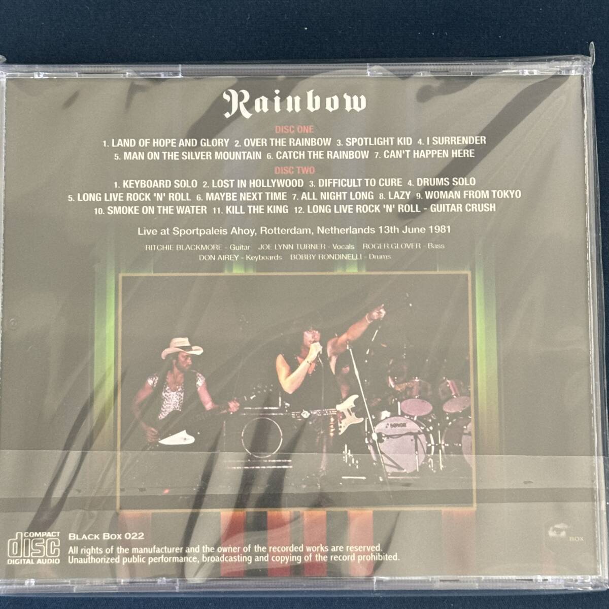 【未開封】 Rainbow ROTTERDAM 1981 レインボー 初回ナンバリングステッカー付 Ritchie Blackmore_画像2