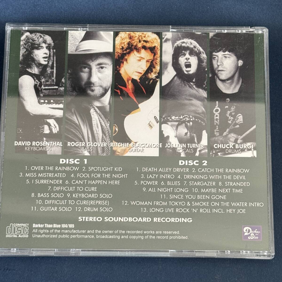 【CD】 Rainbow /Prince Of Wales 1983 レインボー 初回ナンバリングステッカー付 Ritchie Blackmore_画像5