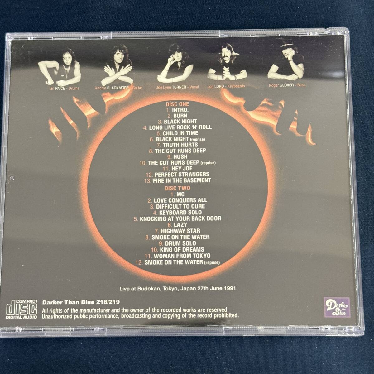 [CD] DEEP PURPLE TOKYO 1991 FINAL NIGHT первый раз number кольцо стикер есть Ritchie Blackmore Ian Gillan ROCK