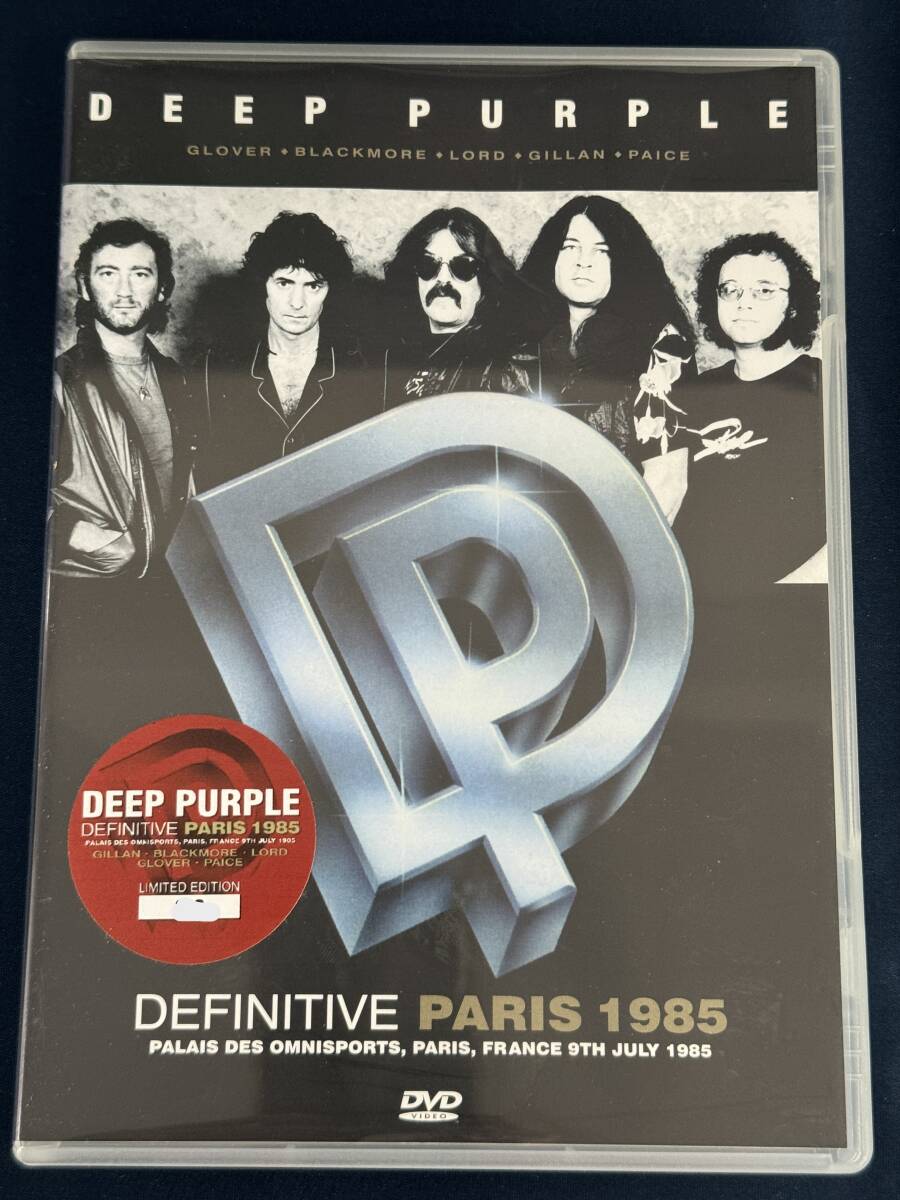 [DVD] DEEP PURPLE /DEFINITIVE PARIS 1985 первый раз number кольцо стикер есть Ritchie Blackmore Ian Gillan ROCK