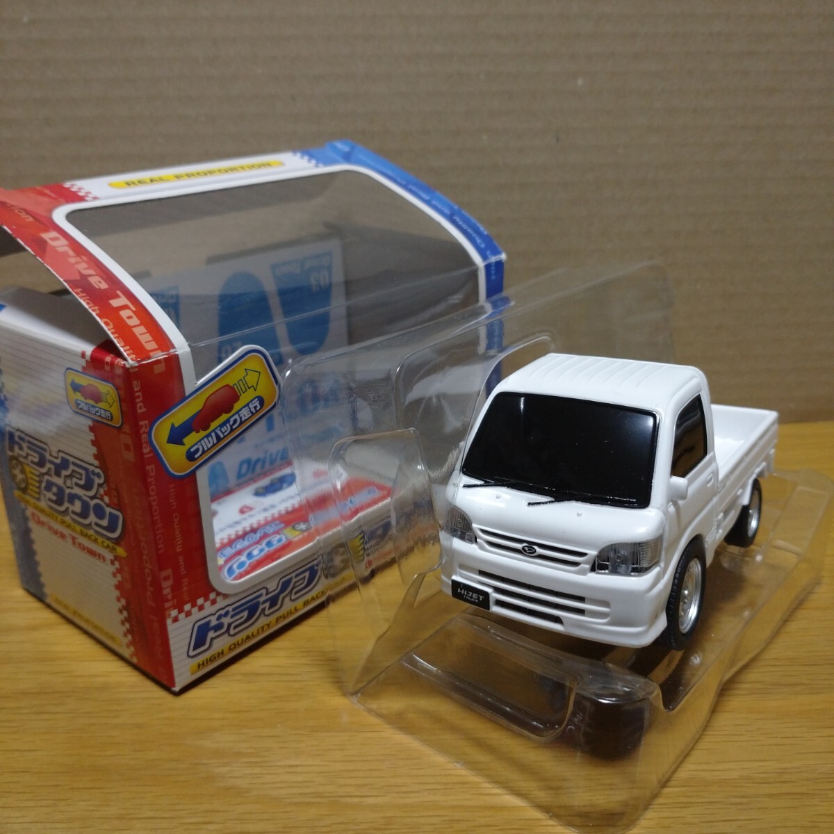 DAIHATSU HIJET truck ダイハツ ハイゼット トラック 軽トラ プルバック コレクション 飾り 置物 ミニカー minicar car collection_画像1