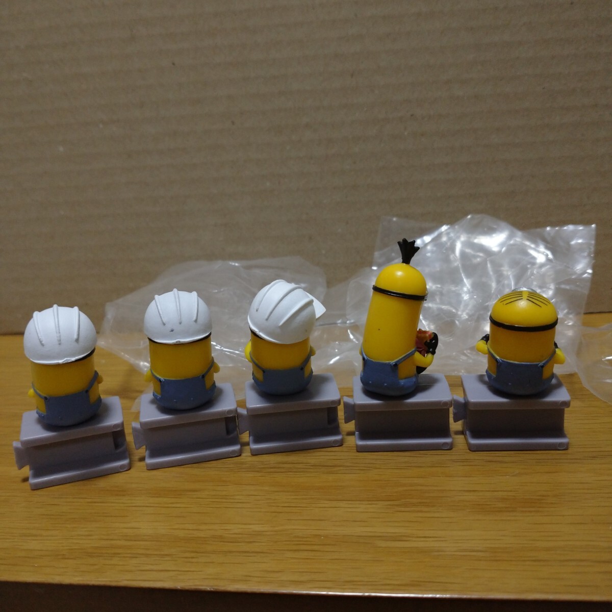 minions minion 工事現場 工事 工場 作業員 フィギュア コレクション ミニオンズ ミニオン パン ご飯 collection toy lunch time figureの画像8