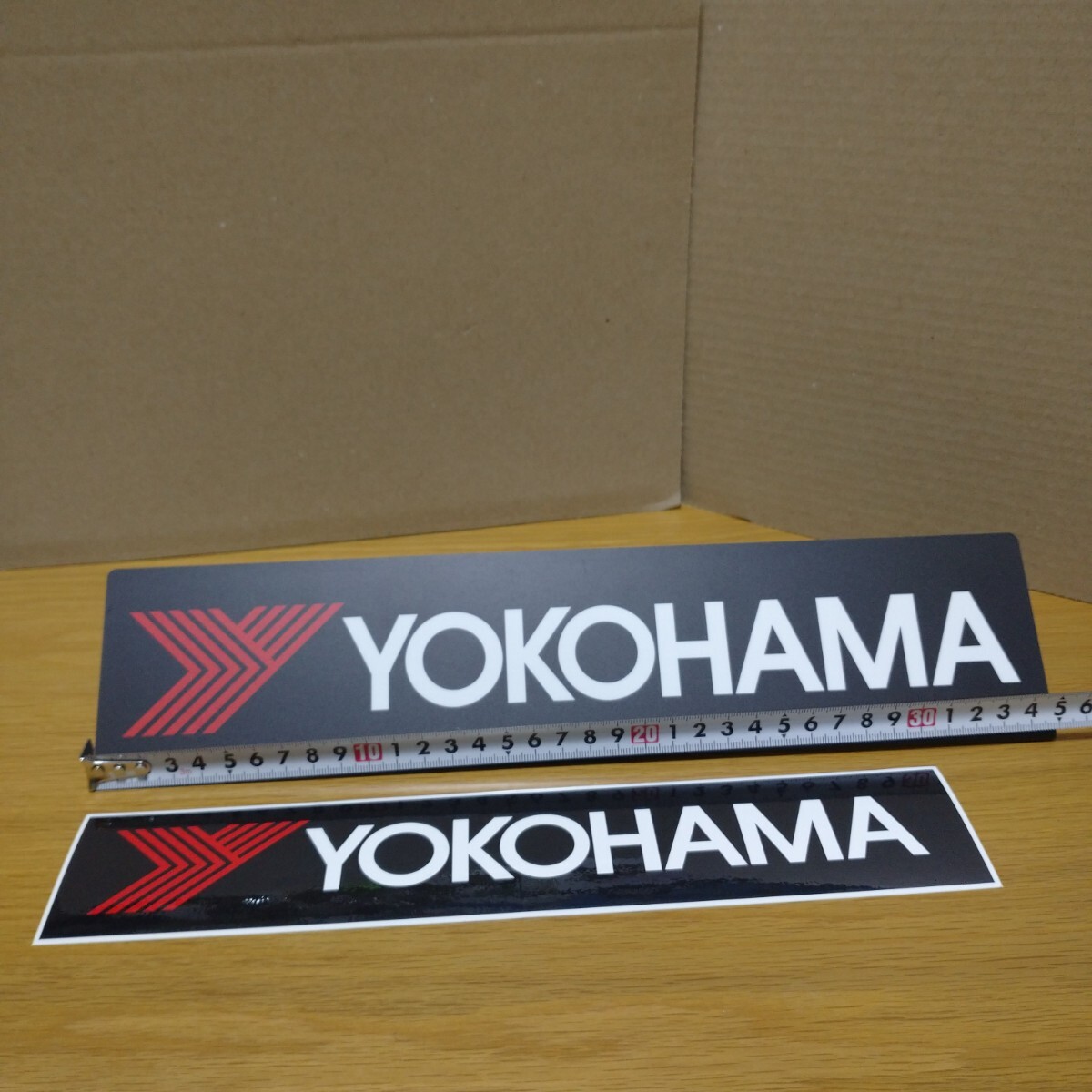 店内プレート ヨコハマタイヤ 非売品 ADVAN Logo ステッカー アドバン グッズ シール 看板 プレート コレクション ロゴ YOKOHAMA TIRE ③_画像4