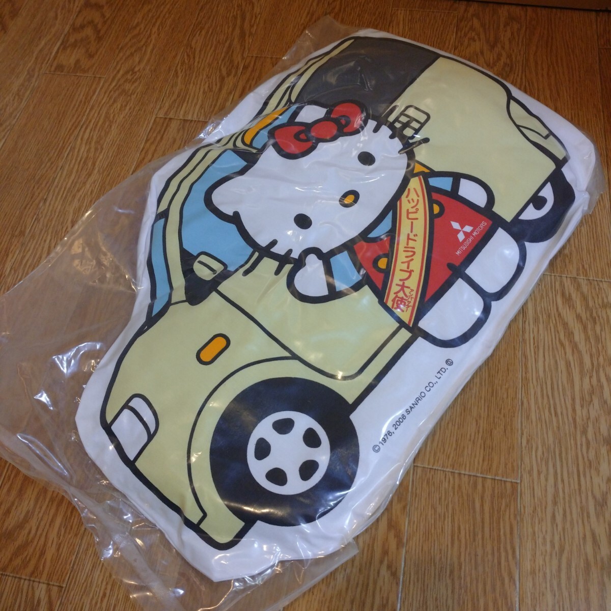 MITSUBISHI MOTORS 三菱 三菱自動車 コラボ キティ ek wagon クッション グッズ コレクション 非売品 ノベルティ collection Hello Kitty_画像3