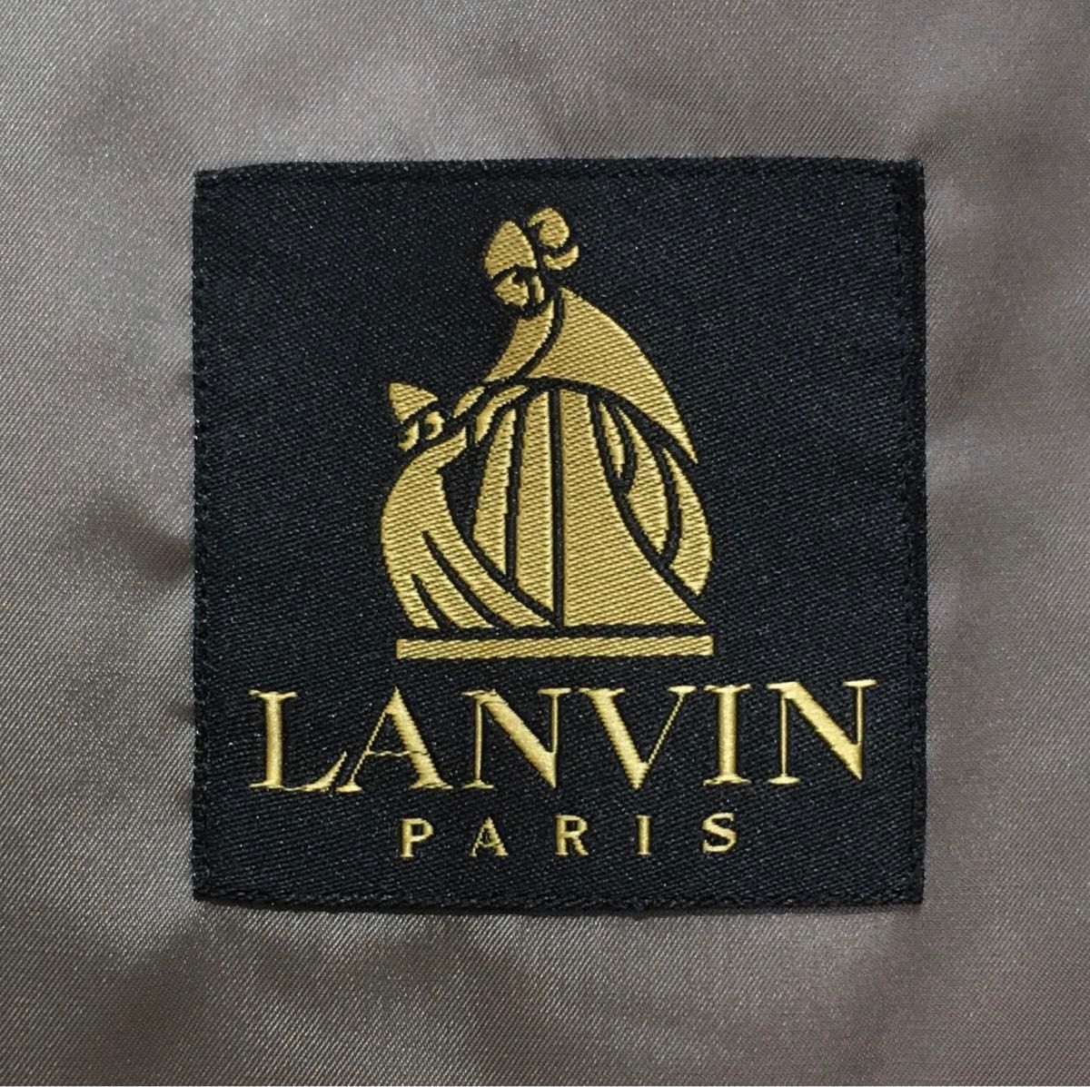 極美品★ランバン シルク テーラードジャケット LANVIN 絹100％ チェック 春秋 R48 L位 A599