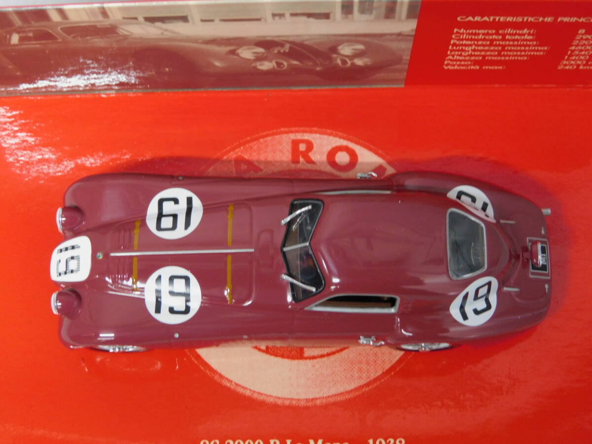 ★1円～ ミニチャンプス 1/43 アルファロメオ 8C 2900 B ル・マン 1938 #19 レッド ミニカー Alfa Romeo Le Mans MINICHAMPS の画像6