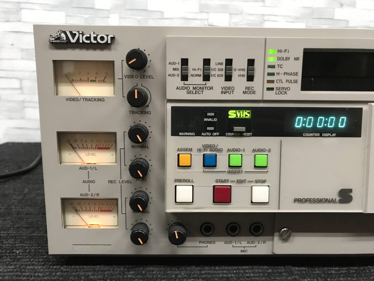 208☆Victor BR-S811 ビクター ビデオカセットレコーダー VHS Hi-Fi 通電OK 写真追加有りの画像2