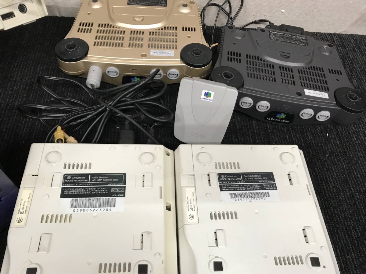 209☆ゲーム機 まとめ6台 Nintendo64×2/GAME CUBE/SEGA SATURN/Dreamcast ニンテンドー セガサターン ジャンク 写真追加有りの画像6