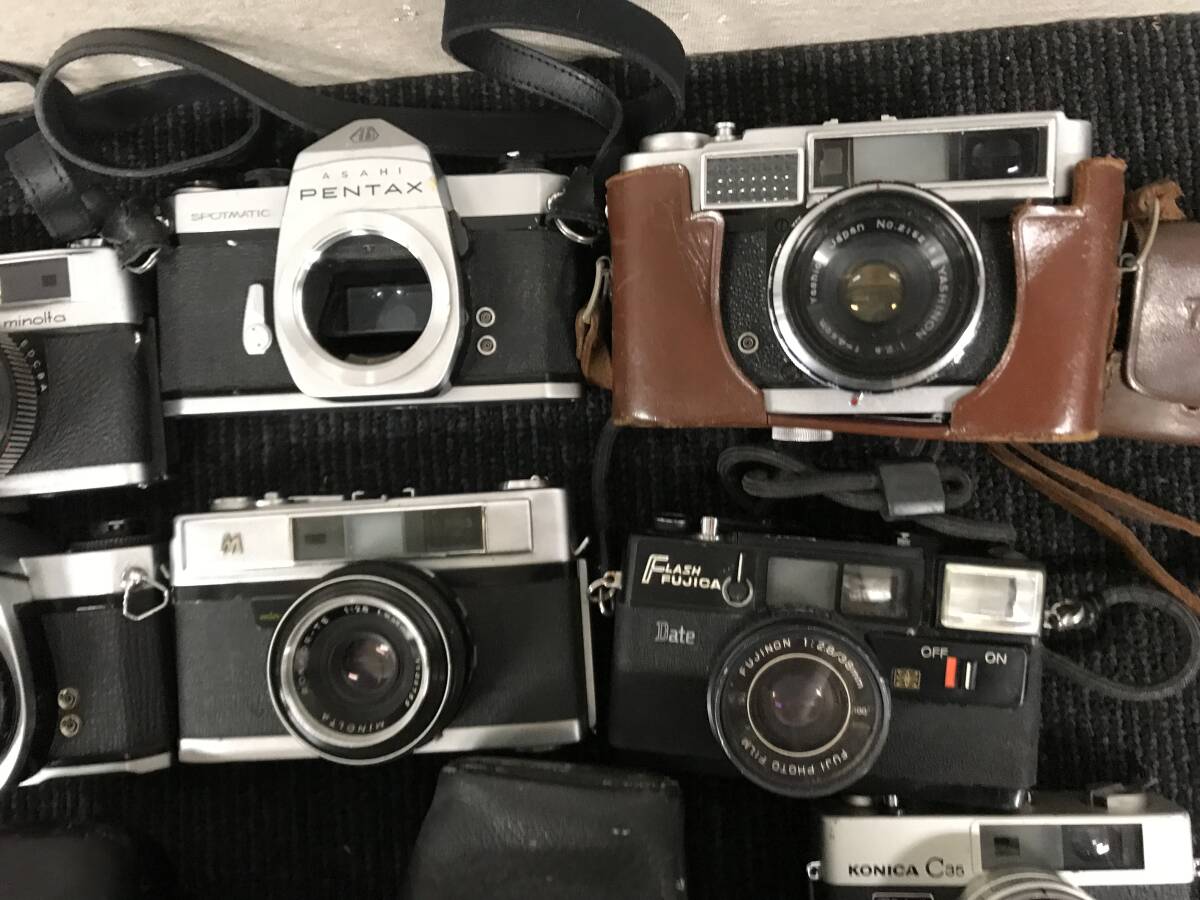 210☆フィルムカメラ まとめ16台 PENTAX/FUJICA/YASHICA/minolta/KONICA/TOPCON 写真 ジャンク 写真追加有りの画像3