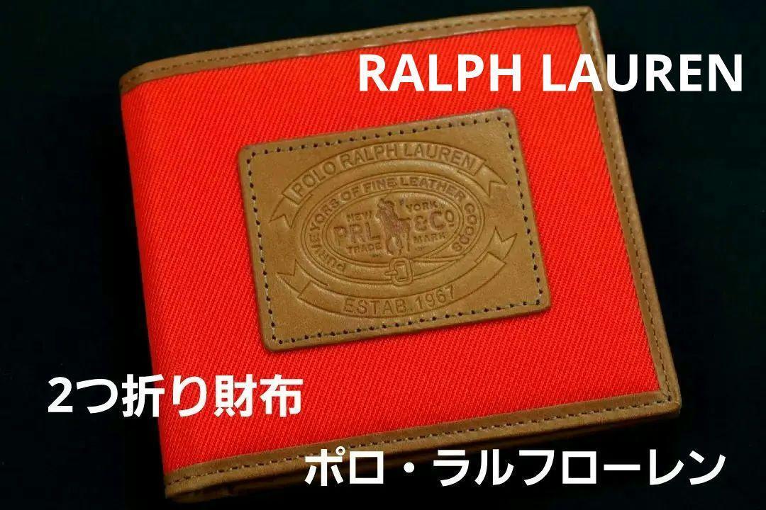 即決★ポロ・ラルフローレンRALPH LAUREN２つ折り財布 №5893 新品の画像1