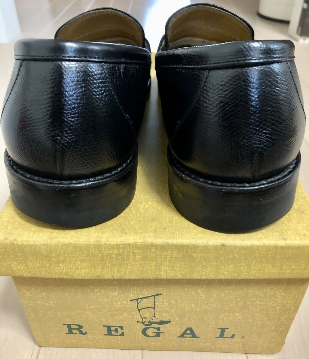 REGAL リーガル タッセルローファー 26.5 ドレスシューズ ビジネス 革靴 レザー ブラック 黒 2の画像4