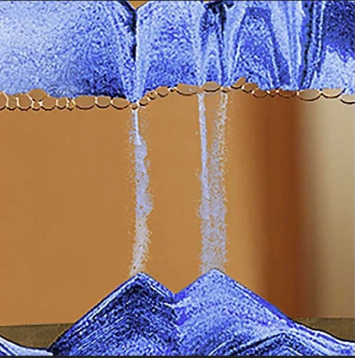 サンドピクチャー　癒し　スタンド付き　3Dインテリア　黒　青　人気　会社　ブラック　ブルー 置物 砂インテリア