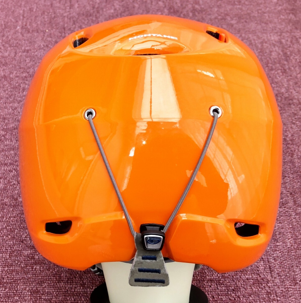GIRO(ジロ) スキー・スノーボードヘルメット MONTANE モンテーン 希少 グロスオレンジ サイズL 7022965 イヤーパッド欠品。_画像4