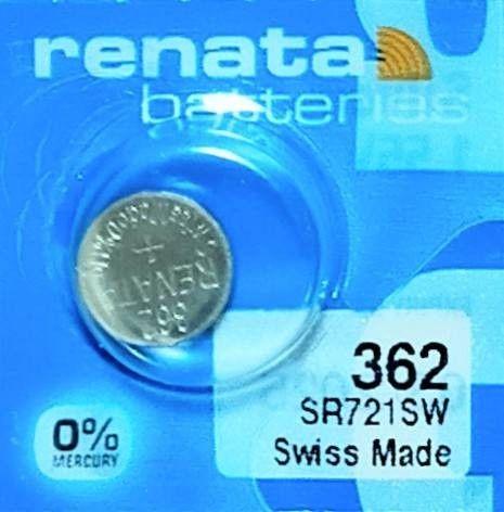 renata酸化銀362ボタン電池１個［ゆうパケット］SR721SW SR721W互換