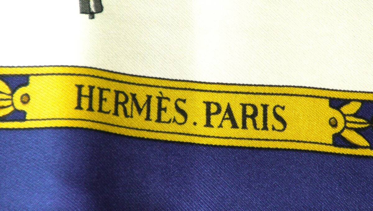 HERMES エルメス　大判スカーフ　カレ90　 D76 _画像7