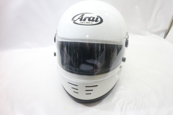 ◇ARAI アライ GP-2K 4輪レース用ヘルメット 白色 フルフェイス 59-60cm Lサイズ JAF公認 SFL構造 箱・取説付きの画像3
