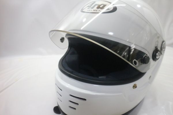 ◇ARAI アライ GP-2K 4輪レース用ヘルメット 白色 フルフェイス 59-60cm Lサイズ JAF公認 SFL構造 箱・取説付きの画像8
